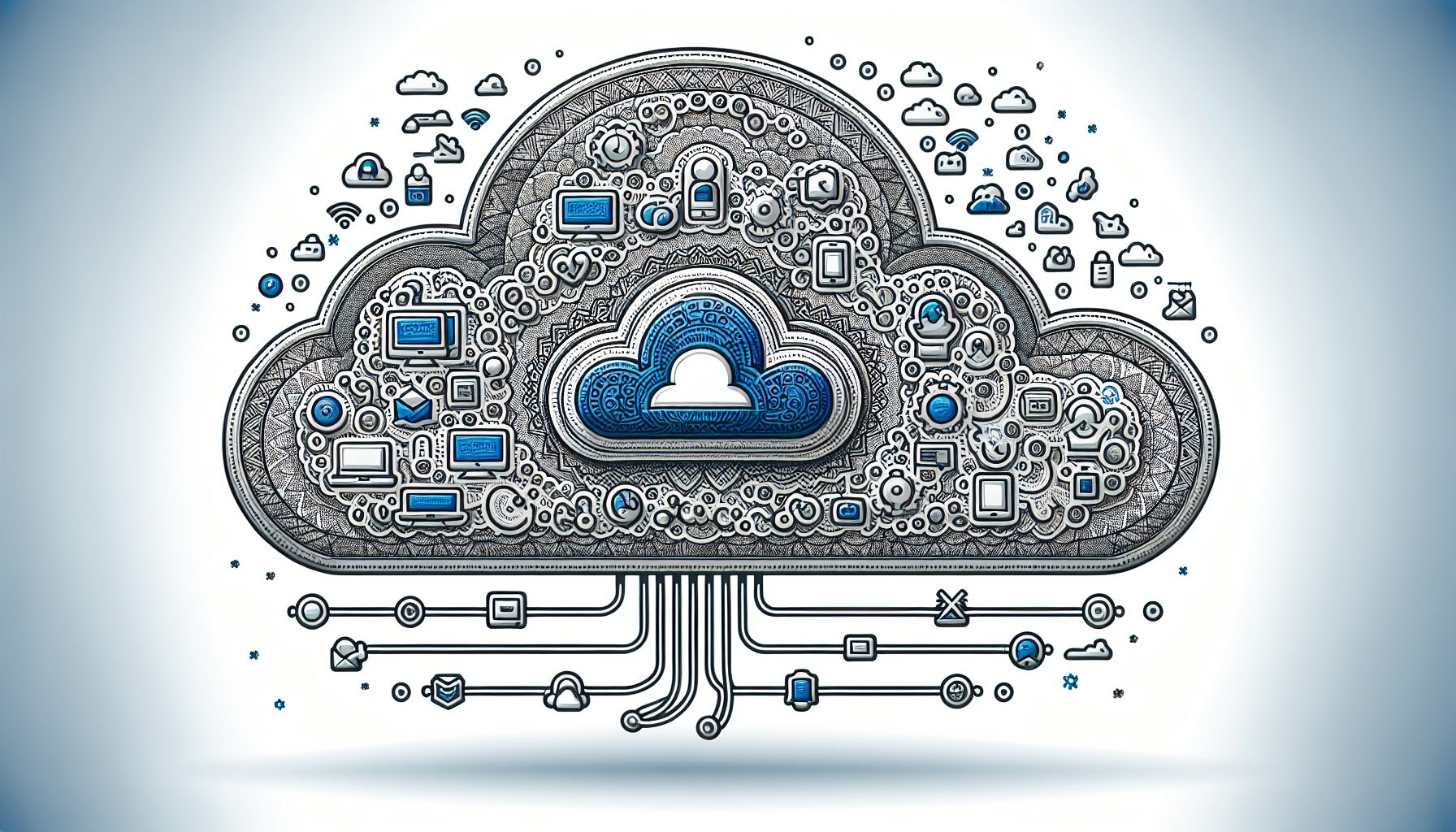 Illustration of cloud integration