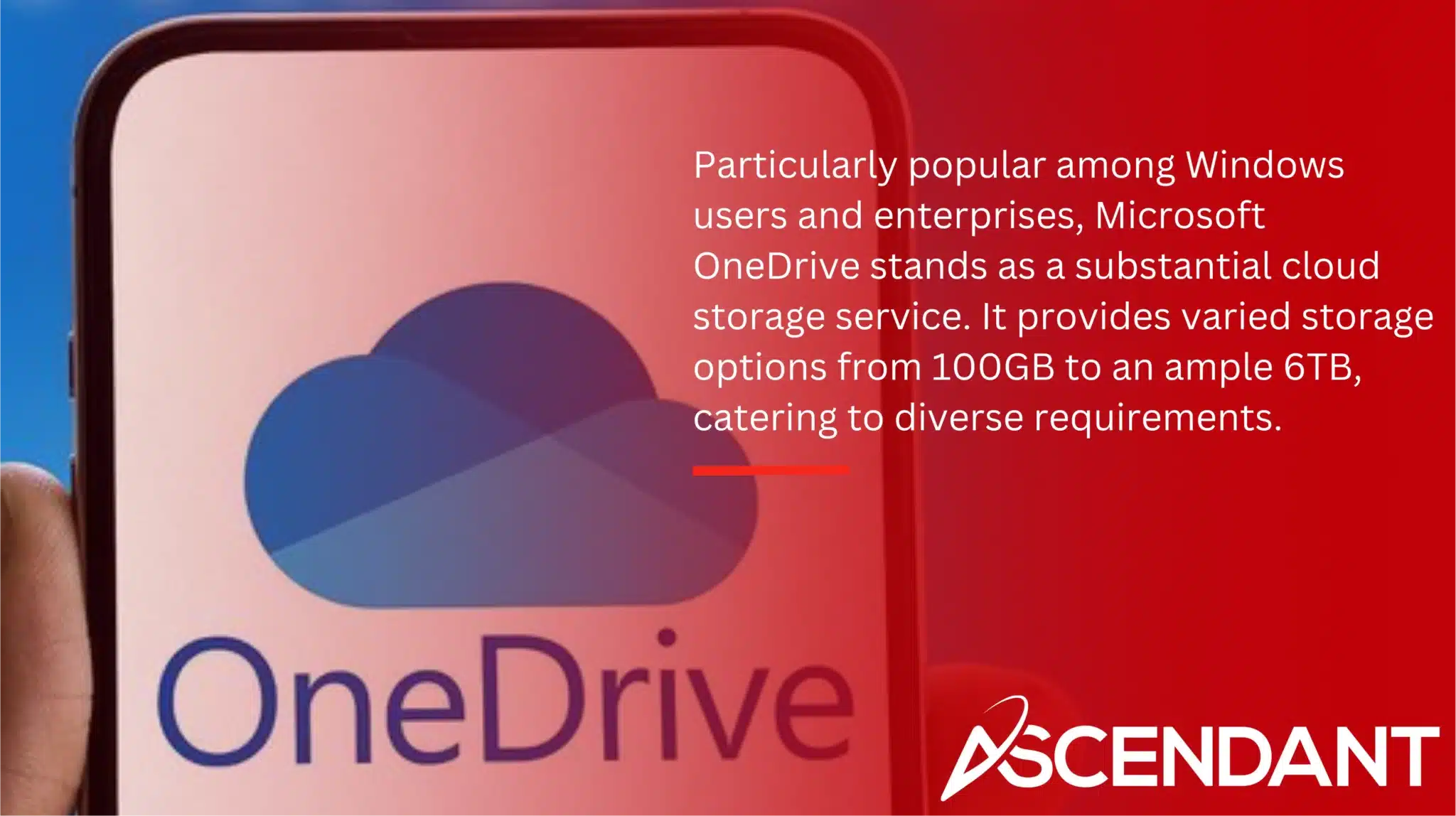 Particularly popular among Windows users and enterprises, Microsoft OneDrive stands as a substantial cloud storage service. It provides varied storage options from 100GB to an ample 6TB, catering to diverse requirements.