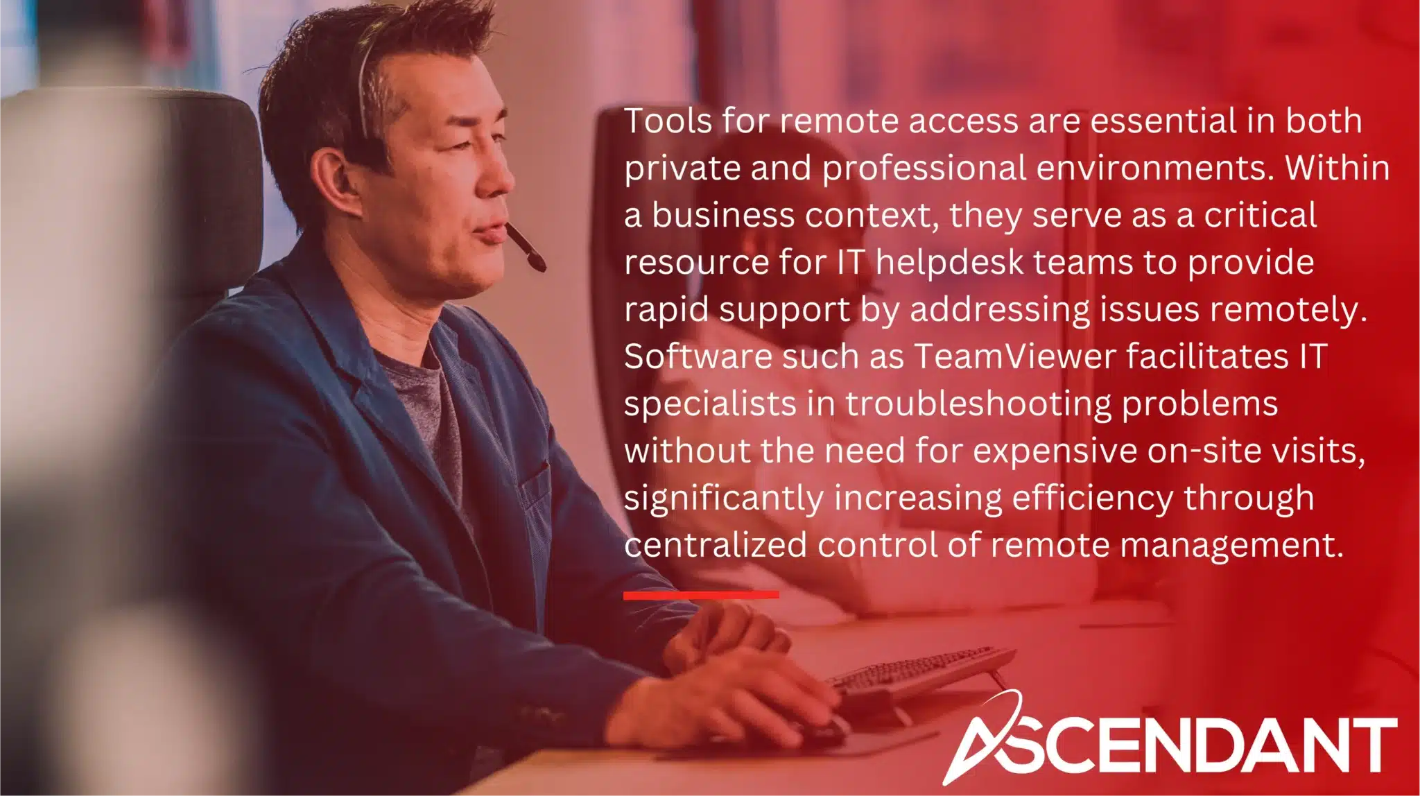 Tools for remote access are essential in both private and professional environments. Within a business context, they serve as a critical resource for IT helpdesk teams to provide rapid support by addressing issues remotely. Software such as TeamViewer facilitates IT specialists in troubleshooting problems without the need for expensive on-site visits, significantly increasing efficiency through centralized control of remote management.