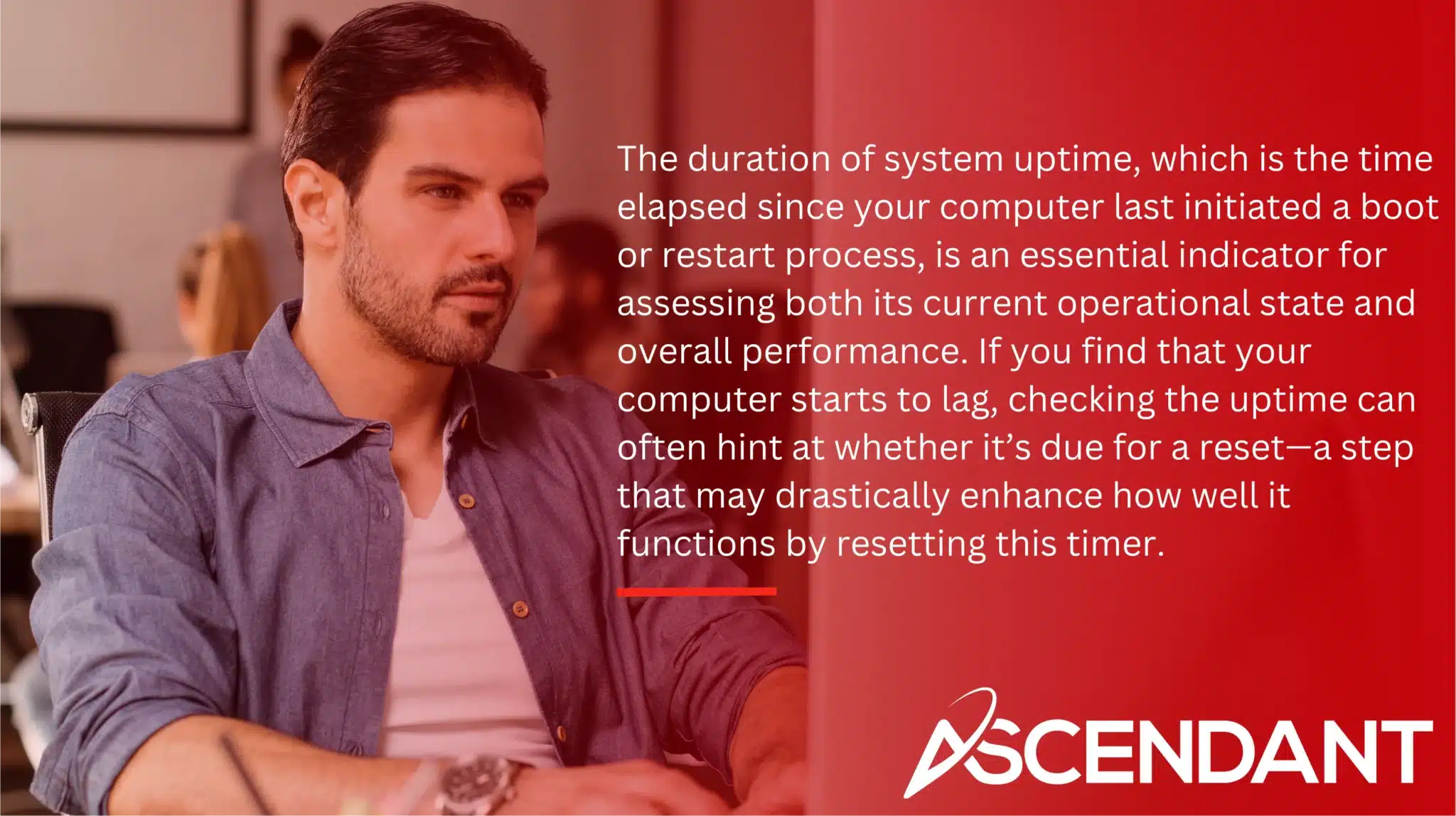 The duration of system uptime, which is the time elapsed since your computer last initiated a boot or restart process, is an essential indicator for assessing both its current operational state and overall performance. If you find that your computer starts to lag, checking the uptime can often hint at whether it’s due for a reset—a step that may drastically enhance how well it functions by resetting this timer.