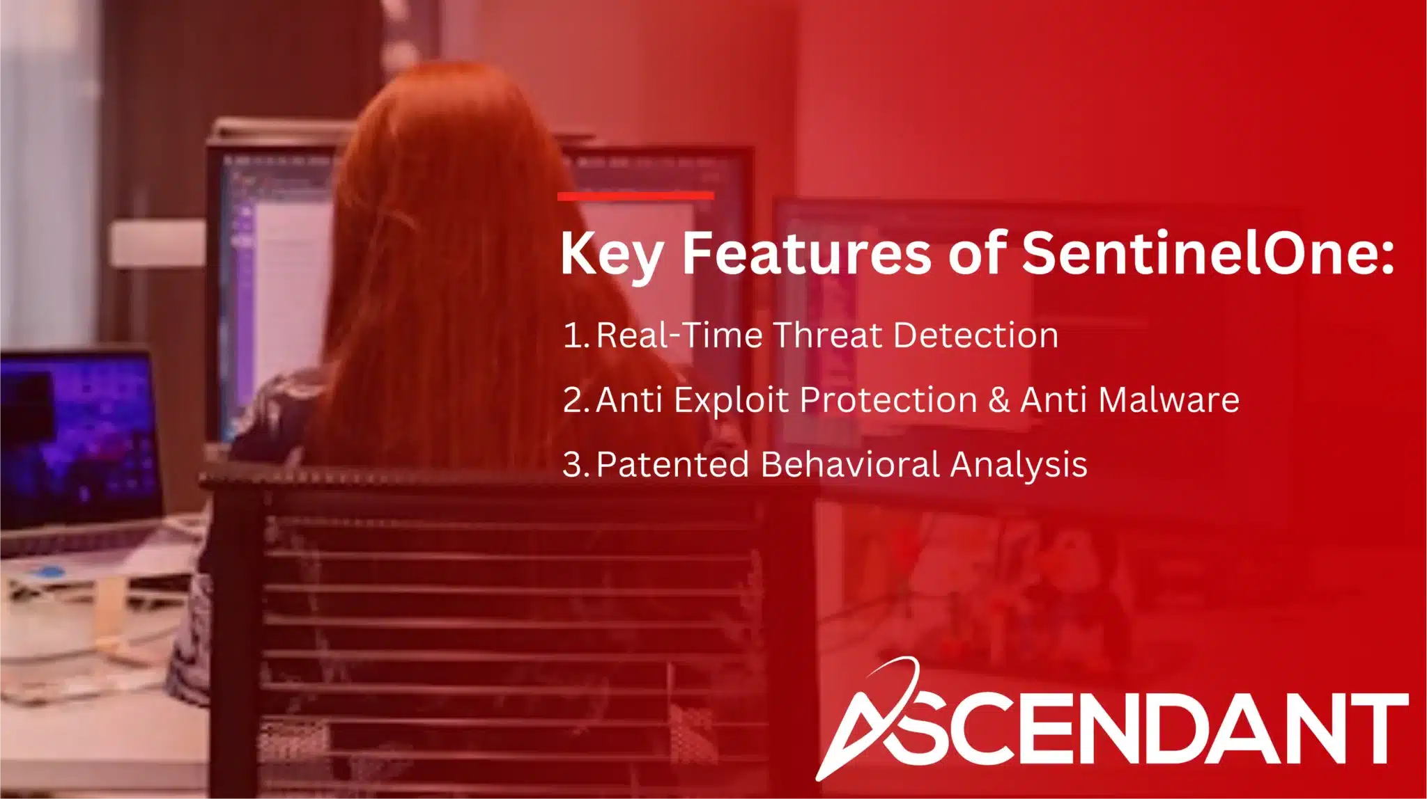 Key Features of SentinelOne: 
1. Real-Time Threat Detection
2. Anti Exploit Protection & Anti Malware
3. Patented Behavioral Analysis