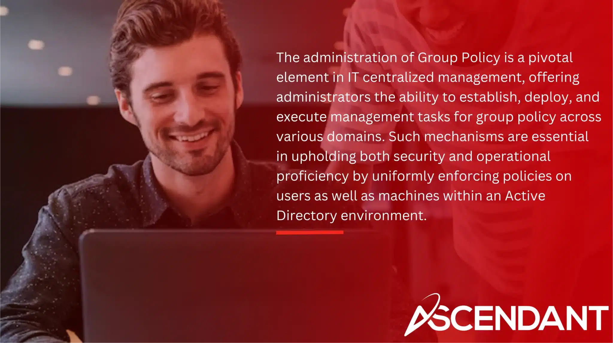 The administration of Group Policy is a pivotal element in IT centralized management, offering administrators the ability to establish, deploy, and execute management tasks for group policy across various domains. Such mechanisms are essential in upholding both security and operational proficiency by uniformly enforcing policies on users as well as machines within an Active Directory environment.