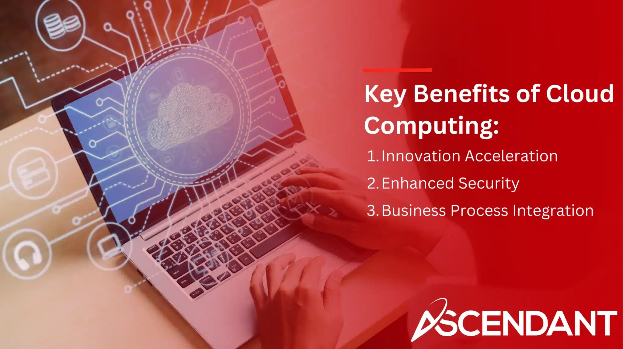 Key Benefits of Cloud Computing: 
1. Innovation Acceleration 
2. Enhanced Security 
3. Business Process Integration
