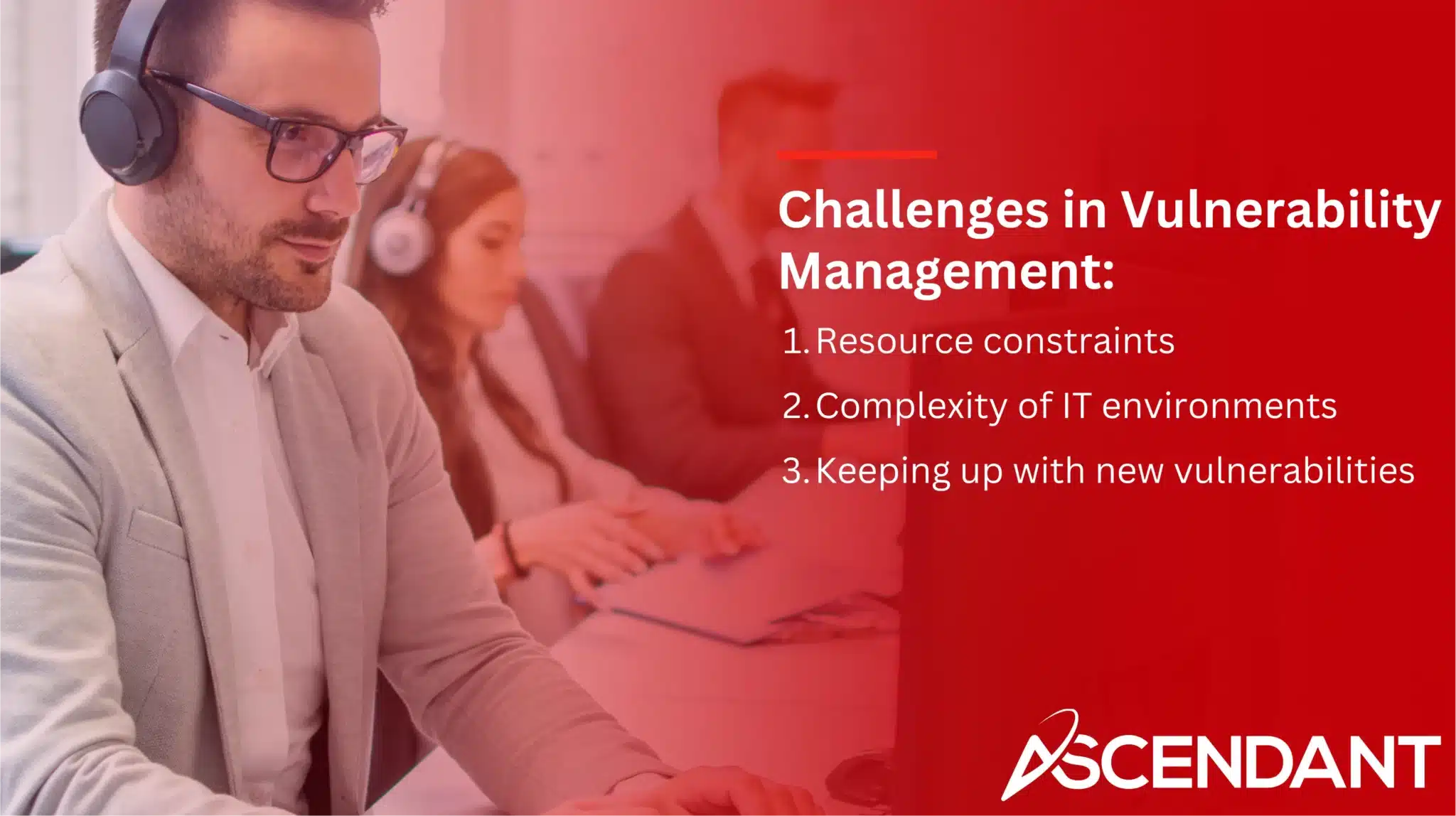 Challenges in Vulnerability Management:
1. Resource constraints
2. Complexity of IT environments
3. Keeping up with new vulnerabilities 