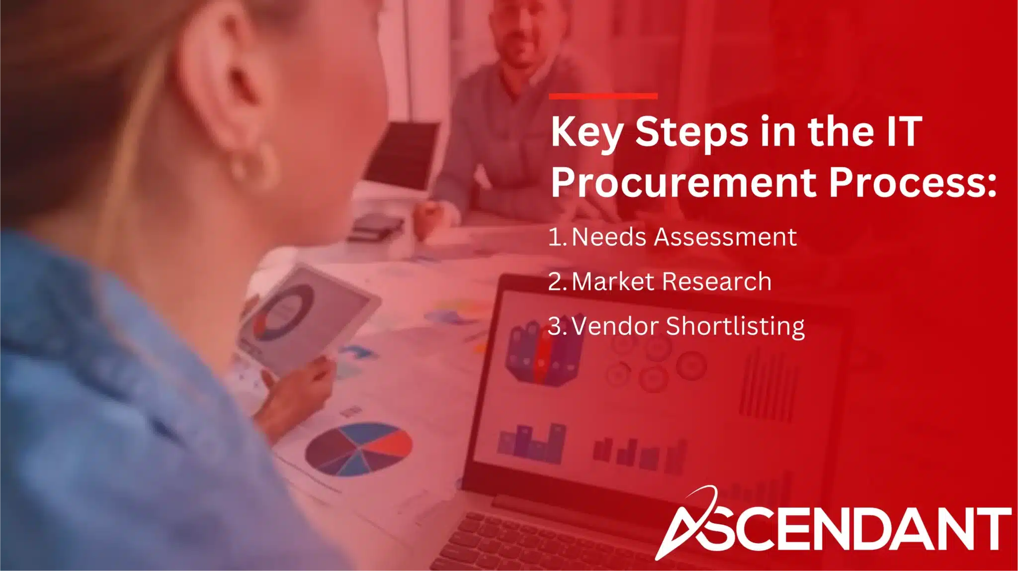 Key Steps in the IT Procurement Process:
1. Needs Assessment
2. Market Research 
3. Vendor Shortlisting