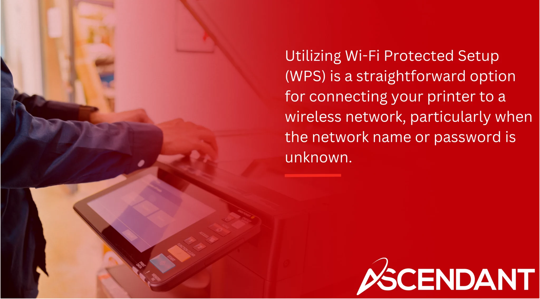 Utilizing Wi-Fi Protected Setup (WPS) is a straightforward option for connecting your printer to a wireless network, particularly when the network name or password is unknown.