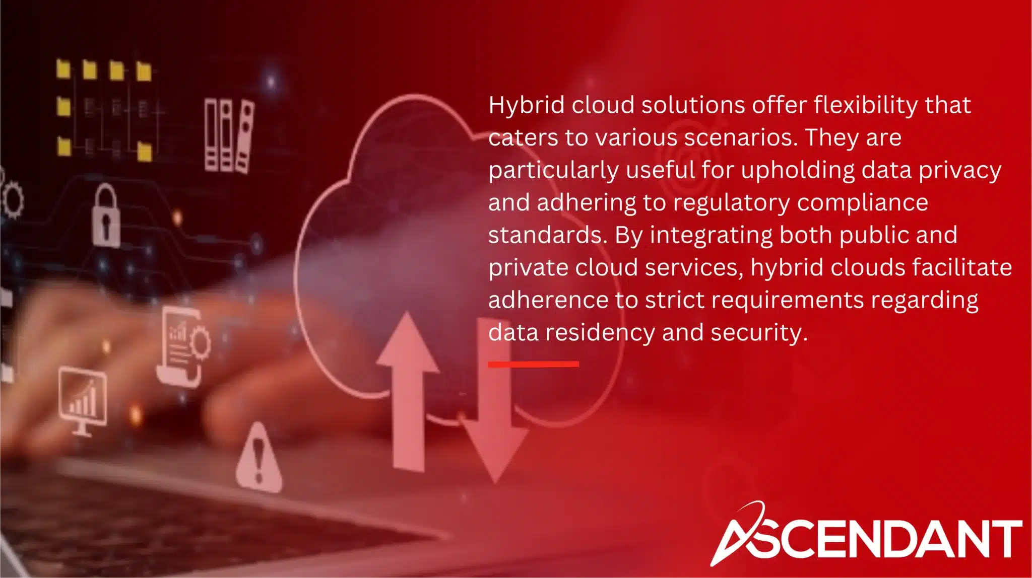 Hybrid cloud solutions offer flexibility that caters to various scenarios. They are particularly useful for upholding data privacy and adhering to regulatory compliance standards. By integrating both public and private cloud services, hybrid clouds facilitate adherence to strict requirements regarding data residency and security.
