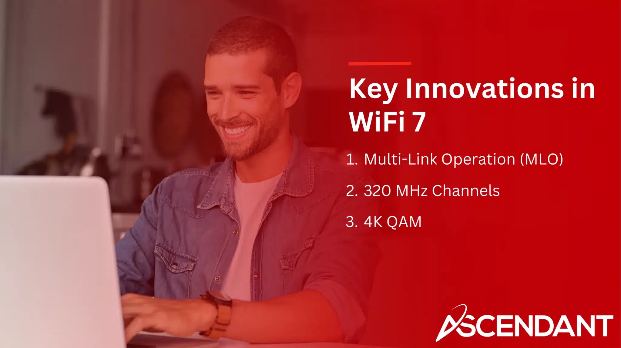 Key Innovations in WiFi 7
1. Multi-Link Operation (MLO)
2. 320 MHz Channels
3. 4K QAM