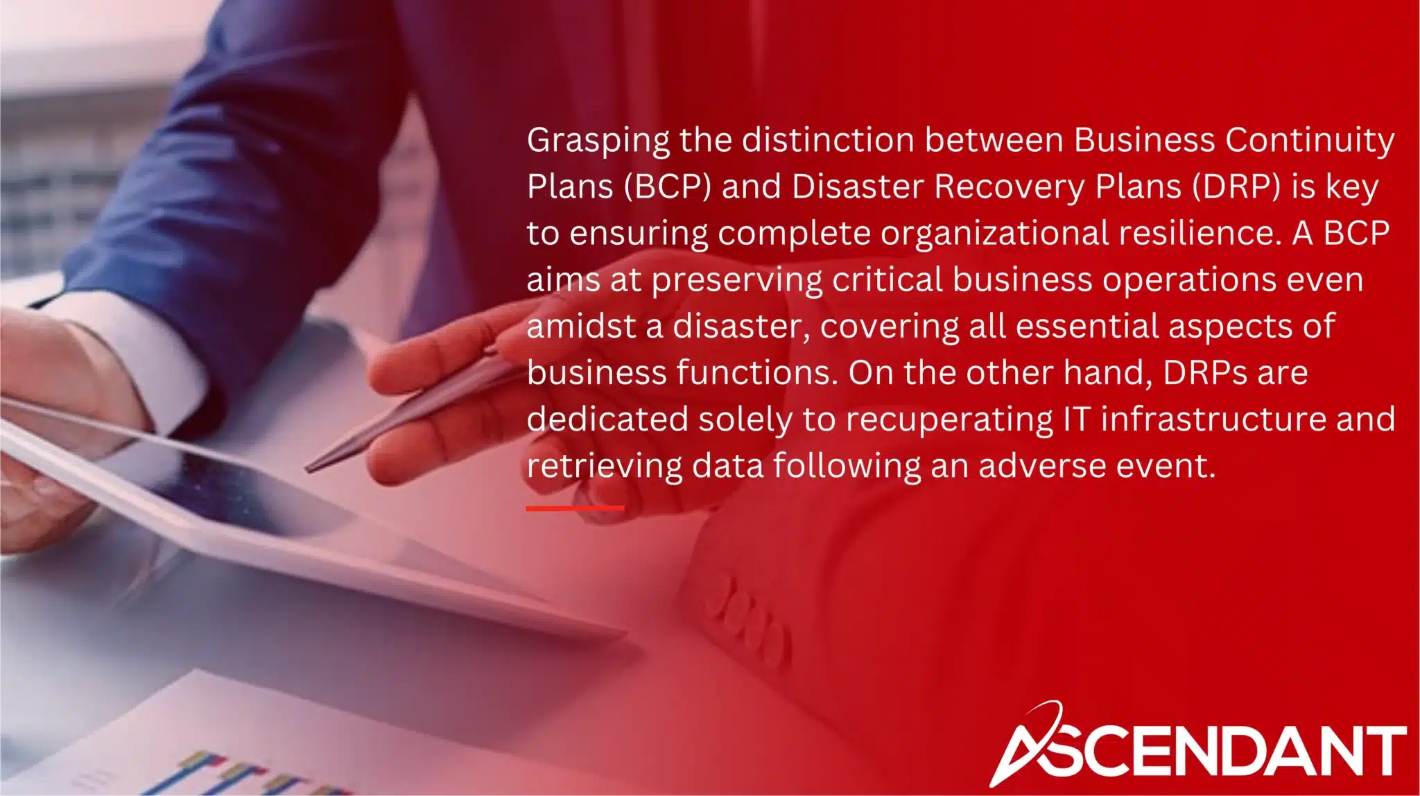 Grasping the distinction between Business Continuity Plans (BCP) and Disaster Recovery Plans (DRP) is key to ensuring complete organizational resilience. A BCP aims at preserving critical business operations even amidst a disaster, covering all essential aspects of business functions. On the other hand, DRPs are dedicated solely to recuperating IT infrastructure and retrieving data following an adverse event.