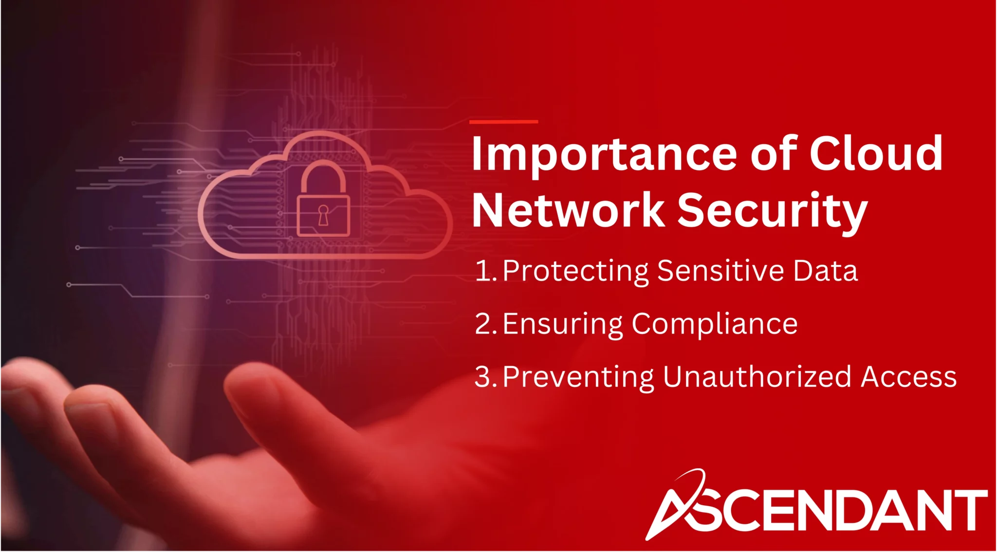 Importance of Cloud Network Security
1. Protecting Sensitive Data 
2. Ensuring Compliance
3. Preventing Unauthorized Access