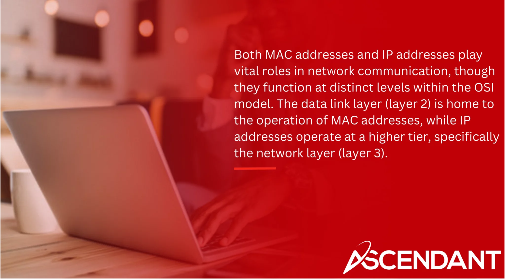 Both MAC addresses and IP addresses play vital roles in network communication, though they function at distinct levels within the OSI model. The data link layer (layer 2) is home to the operation of MAC addresses, while IP addresses operate at a higher tier, specifically the network layer (layer 3).