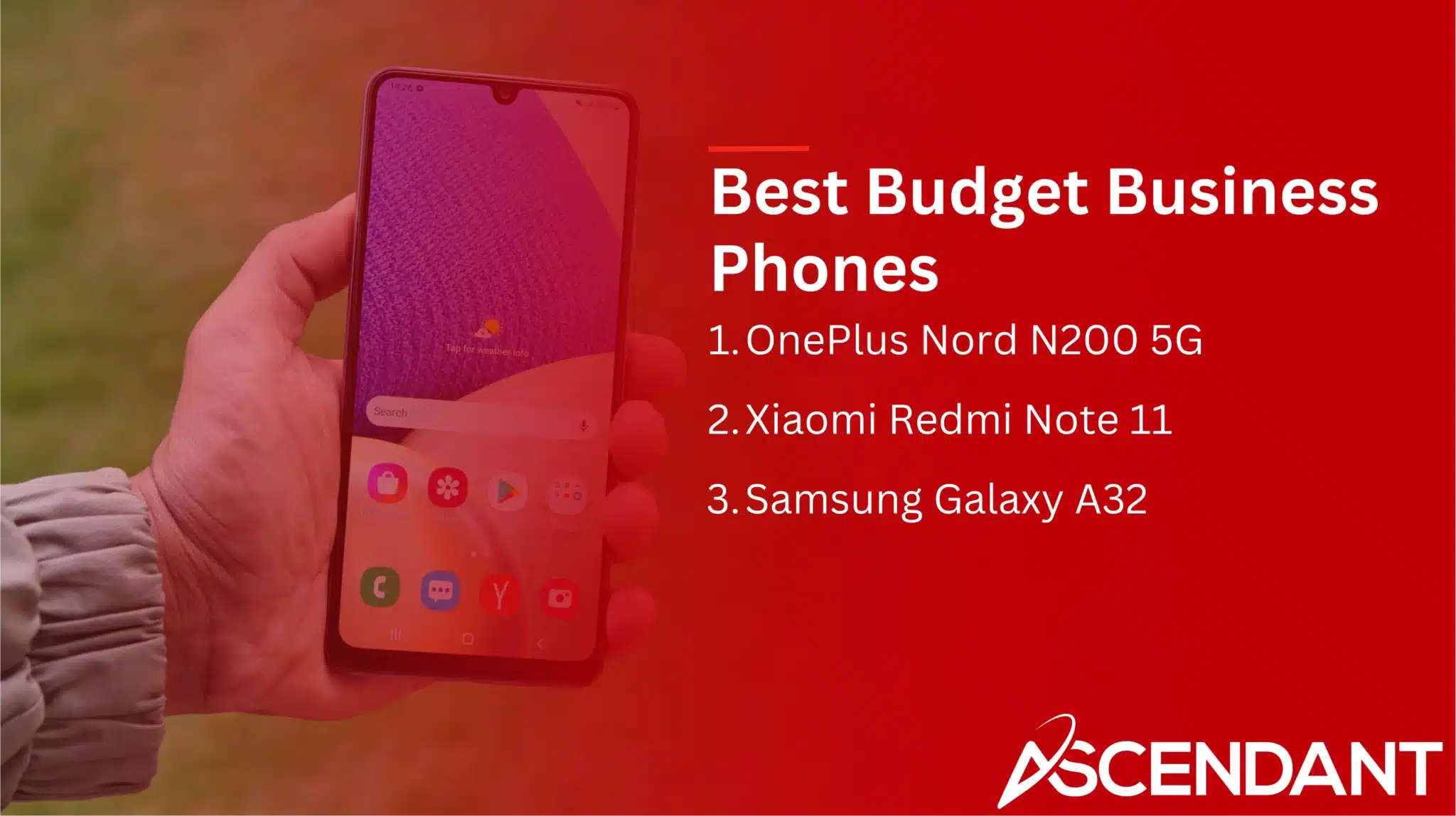 Best Budget Business Phones
1. OnePlus Nord N200 5G
2. Xiaomi Redmi Note 11
3. Samsung Galaxy A32