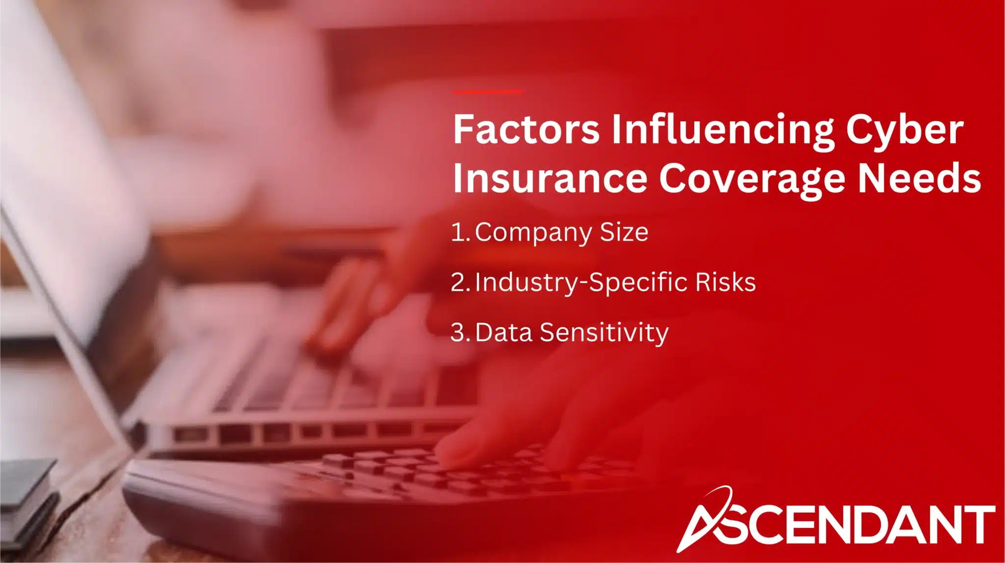 Factors Influencing Cyber Insurance Coverage Needs
1. Company Size
2.  Industry-Specific Risks
3. Data Sensitivity
