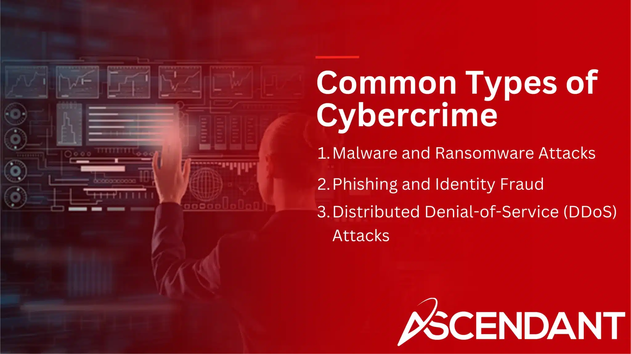 Common Types of Cybercrime
1. Malware and Ransomware Attacks
2. Phishing and Identity Fraud
3. Distributed Denial-of-Service (DDoS) Attacks