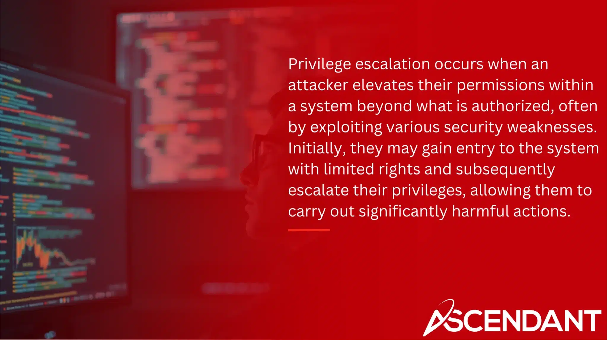 Privilege escalation occurs when an attacker elevates their permissions within a system beyond what is authorized, often by exploiting various security weaknesses. Initially, they may gain entry to the system with limited rights and subsequently escalate their privileges, allowing them to carry out significantly harmful actions.