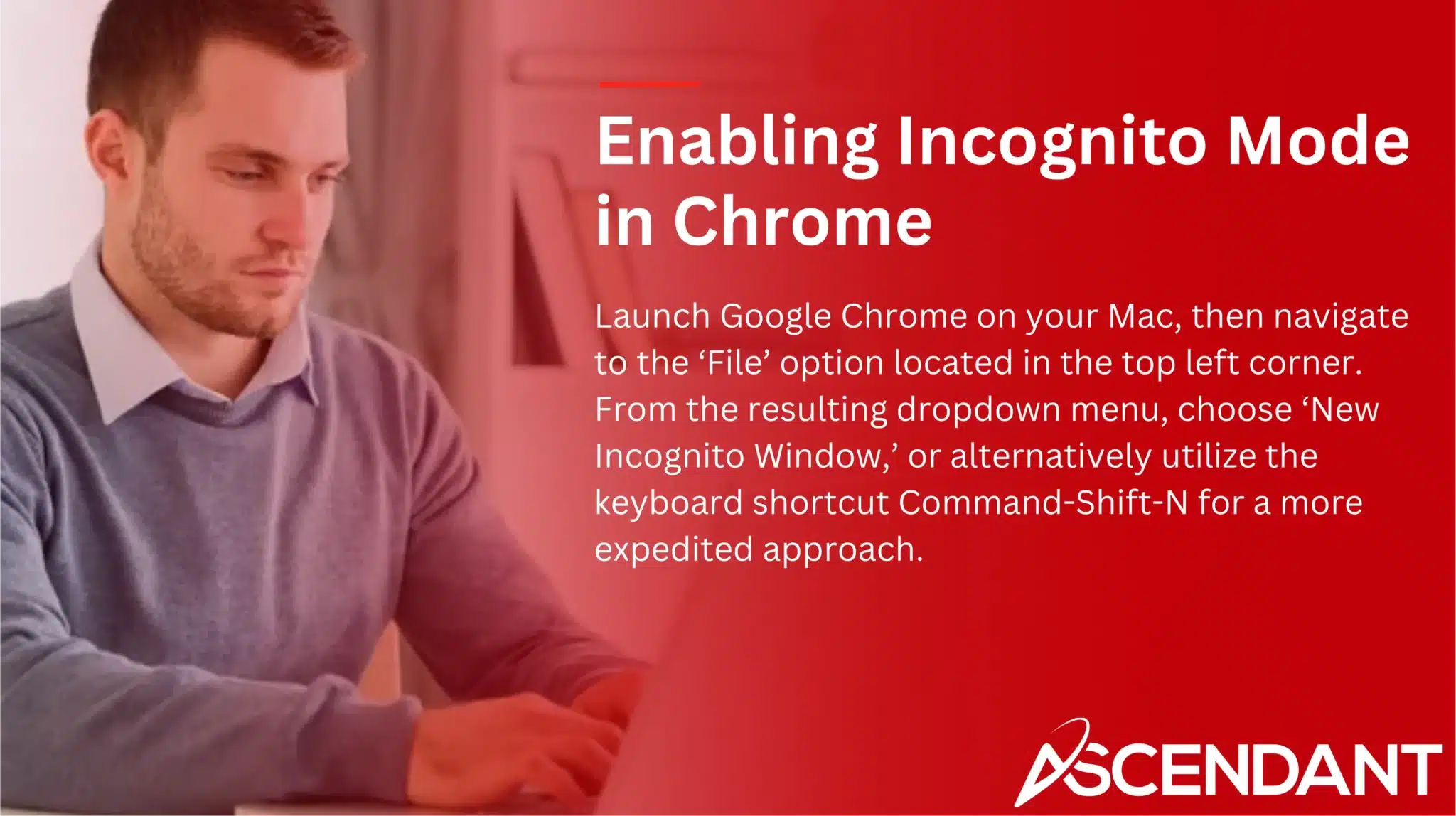 Enabling Incognito Mode in Chrome
Launch Google Chrome on your Mac, then navigate to the ‘File’ option located in the top left corner. From the resulting dropdown menu, choose ‘New Incognito Window,’ or alternatively utilize the keyboard shortcut Command-Shift-N for a more expedited approach.