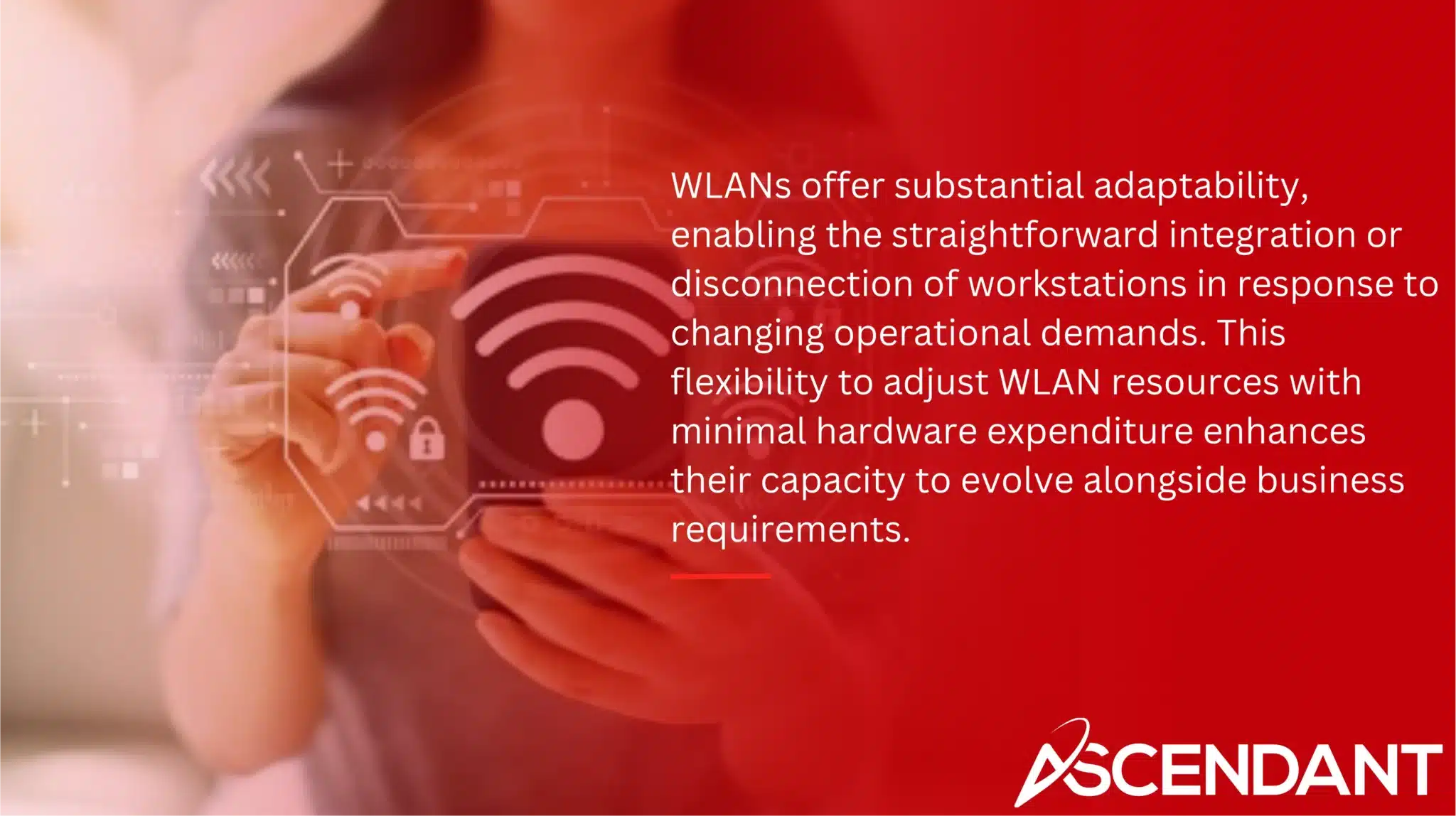WLANs offer substantial adaptability, enabling the straightforward integration or disconnection of workstations in response to changing operational demands. This flexibility to adjust WLAN resources with minimal hardware expenditure enhances their capacity to evolve alongside business requirements. 