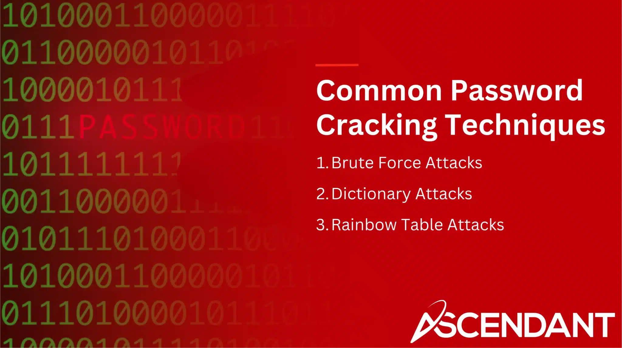 Common Password Cracking Techniques
1. Brute Force Attacks
2. Dictionary Attacks
3. Rainbow Table Attacks