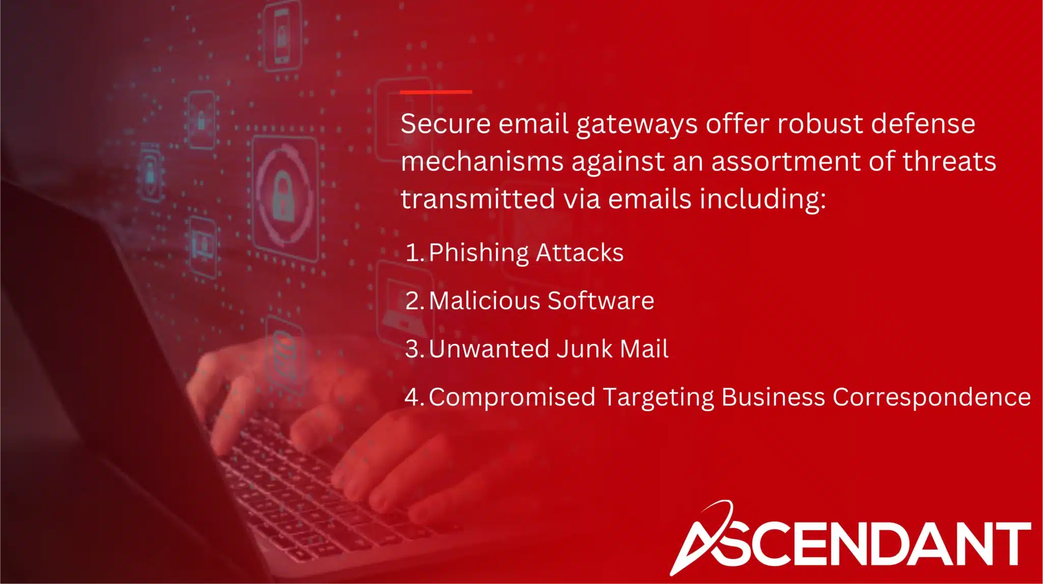 Secure email gateways offer robust defense mechanisms against an assortment of threats transmitted via emails including:
1. Phishing Attacks
2. Malicious Software
3. Unwanted Junk Mail
4. Compromised Targeting Business Correspondence