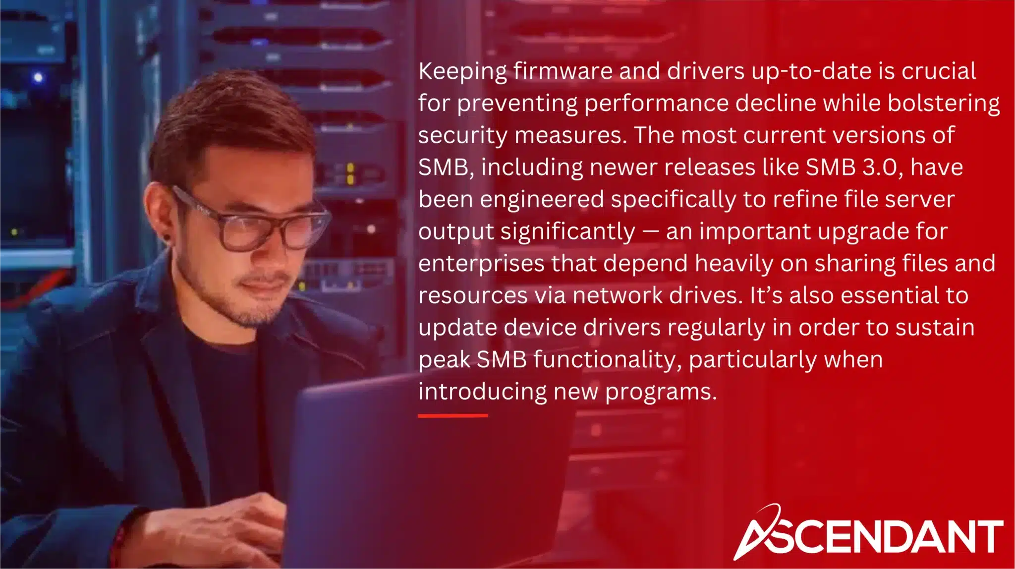 Keeping firmware and drivers up-to-date is crucial for preventing performance decline while bolstering security measures. The most current versions of SMB, including newer releases like SMB 3.0, have been engineered specifically to refine file server output significantly — an important upgrade for enterprises that depend heavily on sharing files and resources via network drives. It’s also essential to update device drivers regularly in order to sustain peak SMB functionality, particularly when introducing new programs.